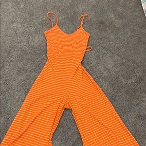 Missguided Neon Orange Jumpsuit